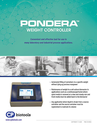 CP Biotools Pondera Weight Controller Brochure
