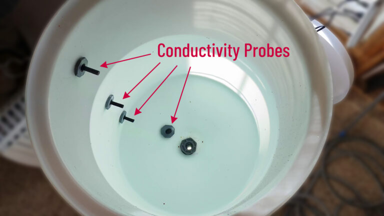 Magma Mixer Conductivity Probes Labeled
